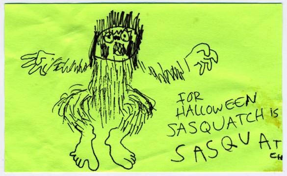 For Halloween, Sasquatch is SASQUATCH.
